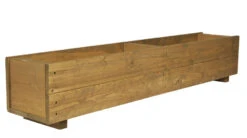 Set Of 2 Large 120cm Wooden Rectangular Garden Planter Trough -Garden Planting Supplies Store 120cm wooden planter 3 1