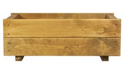 Set Of 2 X 60cm Wooden Rectangular Garden Planter Trough -Garden Planting Supplies Store 60cm wooden planter 3 1