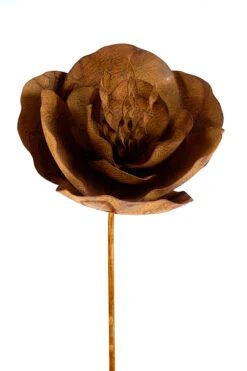 Rustic Oriental Poppy Plant Stake