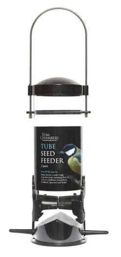 Tube 2 Feeding Port Wild Bird Seed Feeder