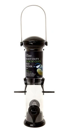 Wild Bird Seed Feeder 4 Port Flick n Click Heavy Duty
