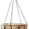 Ruddings Wood14" (35cm) Fleur De Lys Hanging Basket 2 Ruddings Wood14" (35cm) Fleur De Lys Hanging Basket -Garden Planting Supplies Store Decorative hanging basket