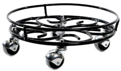 Tom Chambers 30cm Siena Plant Pot Stand Trolley -Garden Planting Supplies Store PS020 Siena Metal 1