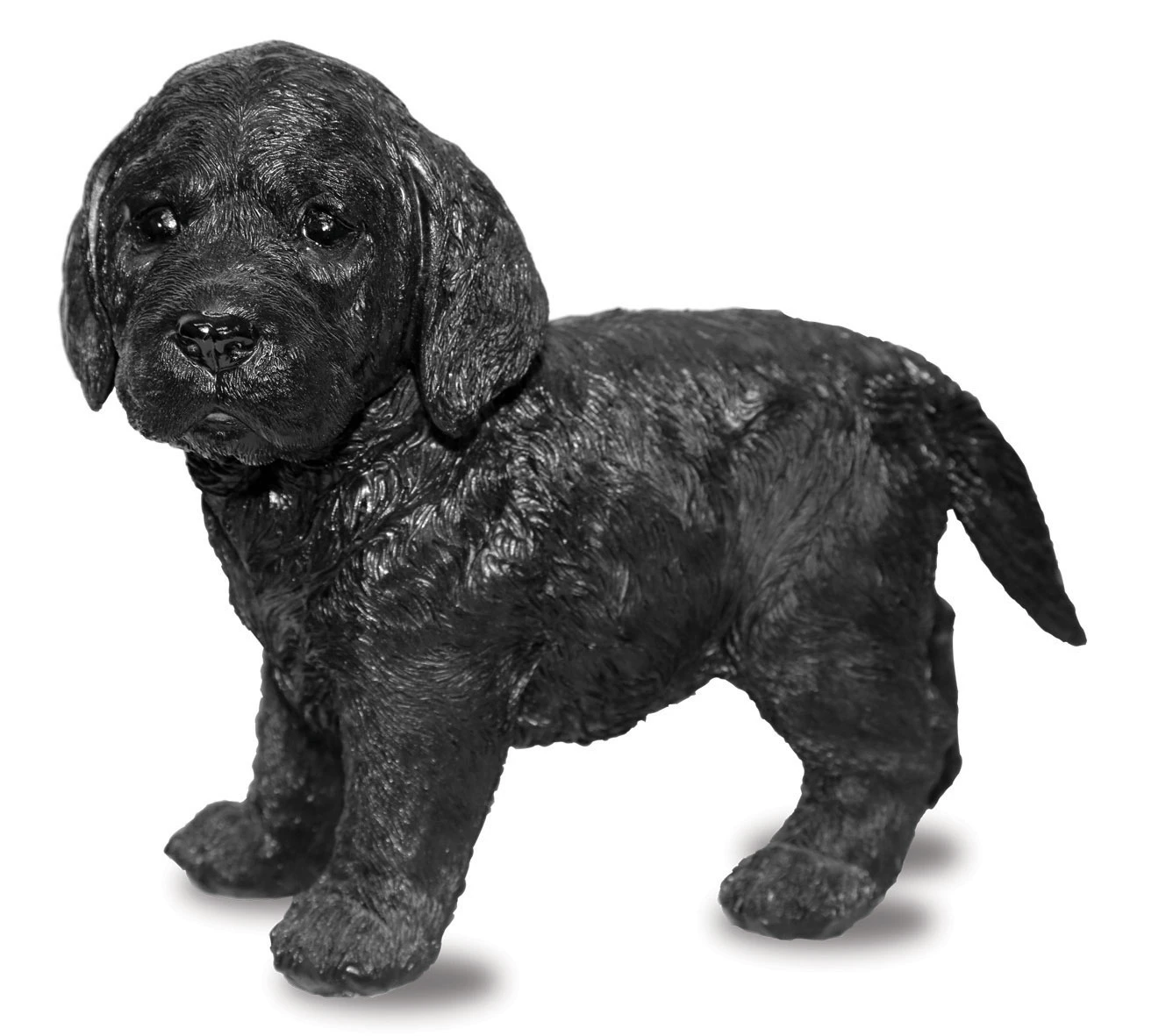 Black Labrador Puppy Dog - Animal Figurine Ornament - Statues 3 Black Labrador Puppy Dog - Animal Figurine Ornament - Statues