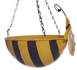 Novelty Bumble Bee Metal Hanging Basket