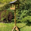 Wooden Bird Table Garden Feeder Slate Roof READY MADE -Garden Planting Supplies Store bird table 1