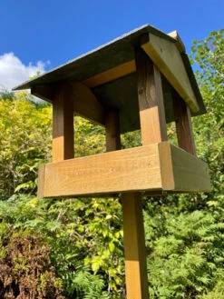 Wooden Bird Table Garden Feeder Slate Roof READY MADE -Garden Planting Supplies Store bird table 4