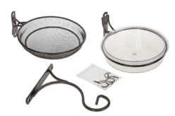 Bird Table Accessory Kit Water Dish Seed Tray And Bracket
