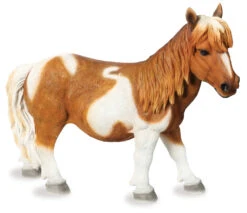 Brown And White Shetland Pony -Garden Ornament