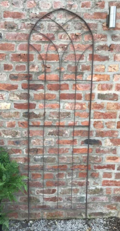 Garden Trellis Metal Plant Privacy Trellises Extra Large Rust Effect 2.1m -Garden Planting Supplies Store clematis trellis