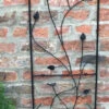 Garden Wall Trellis Bird Leaf Design Black Large 1.6m -Garden Planting Supplies Store climbing trellis 1