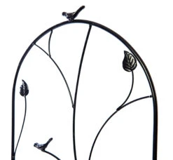 Garden Wall Trellis Bird Leaf Design Black Large 1.6m -Garden Planting Supplies Store climbing trellis 2