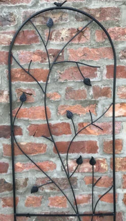 Garden Wall Trellis Bird Leaf Design Black Extra Large 2m X 0.5m -Garden Planting Supplies Store climbing trellis 8