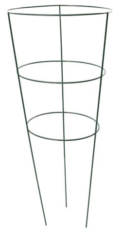 Pack Of 4 X 48cm H X 18cm Dia Garden Conical Green Plant Grow Throug Supports