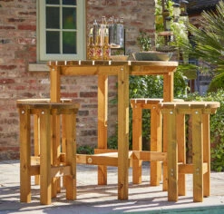 Cosmos Outdoor Bar Set Patio Table And Chairs