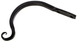 Set Of 2 X 14cm Small Round Metal Garden Wall Brackets -Garden Planting Supplies Store curved hook 1 2