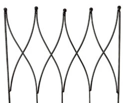 Diamond Design Black Garden Trellis Panel