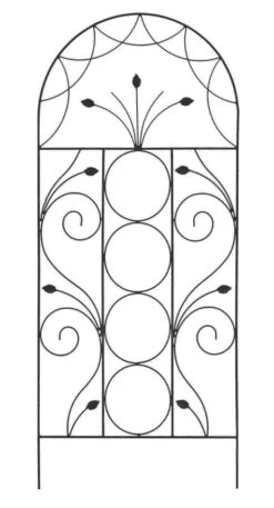 Elegant Garden Trellis Black 120cm