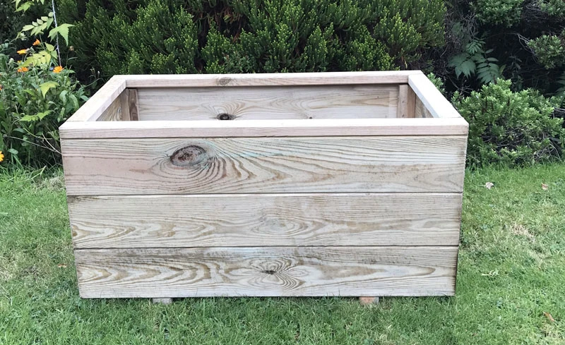 Wooden Garden Outdoor Planter Plant Trough Extra Large 7 Wooden Garden Outdoor Planter Plant Trough Extra Large - Image 5