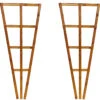Set Of 2 X Heavy Duty Fan WoodWall Trellis Panel -Garden Planting Supplies Store fan wood trellis