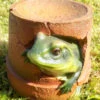 Frog Flower Pot Garden Ornament -Garden Planting Supplies Store frog