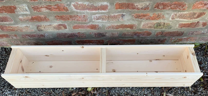 Wooden Rectangular Garden Planter 120cmUntreated 3 Wooden Rectangular Garden Planter 120cmUntreated