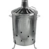 Large Garden Metal Incinerator Galvanised -Garden Planting Supplies Store gi