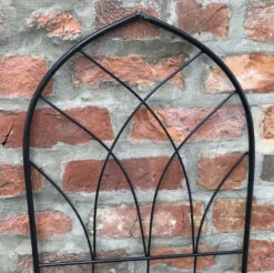 Garden Trellis Metal Plant Privacy Trellises Black 1.18m 7 Garden Trellis Metal Plant Privacy Trellises Black 1.18m -Garden Planting Supplies Store gothic arch trellis 4