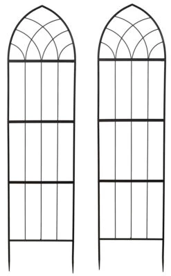 Ruddings Wood Set Of 2 X 160cm Gothic Garden Plant Trellises