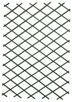 Riveted Diamond Expanding Green Wood Wall Trellis 180cm X 120cm