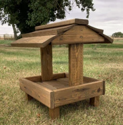 Ground Bird Feeder Wooden Bird Table