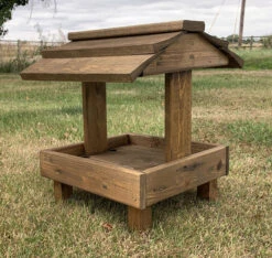 Ground Bird Feeder Wooden Bird Table -Garden Planting Supplies Store ground bird feeder 3