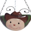 Novelty Cowboy Metal Hanging Basket -Garden Planting Supplies Store hanging container 1