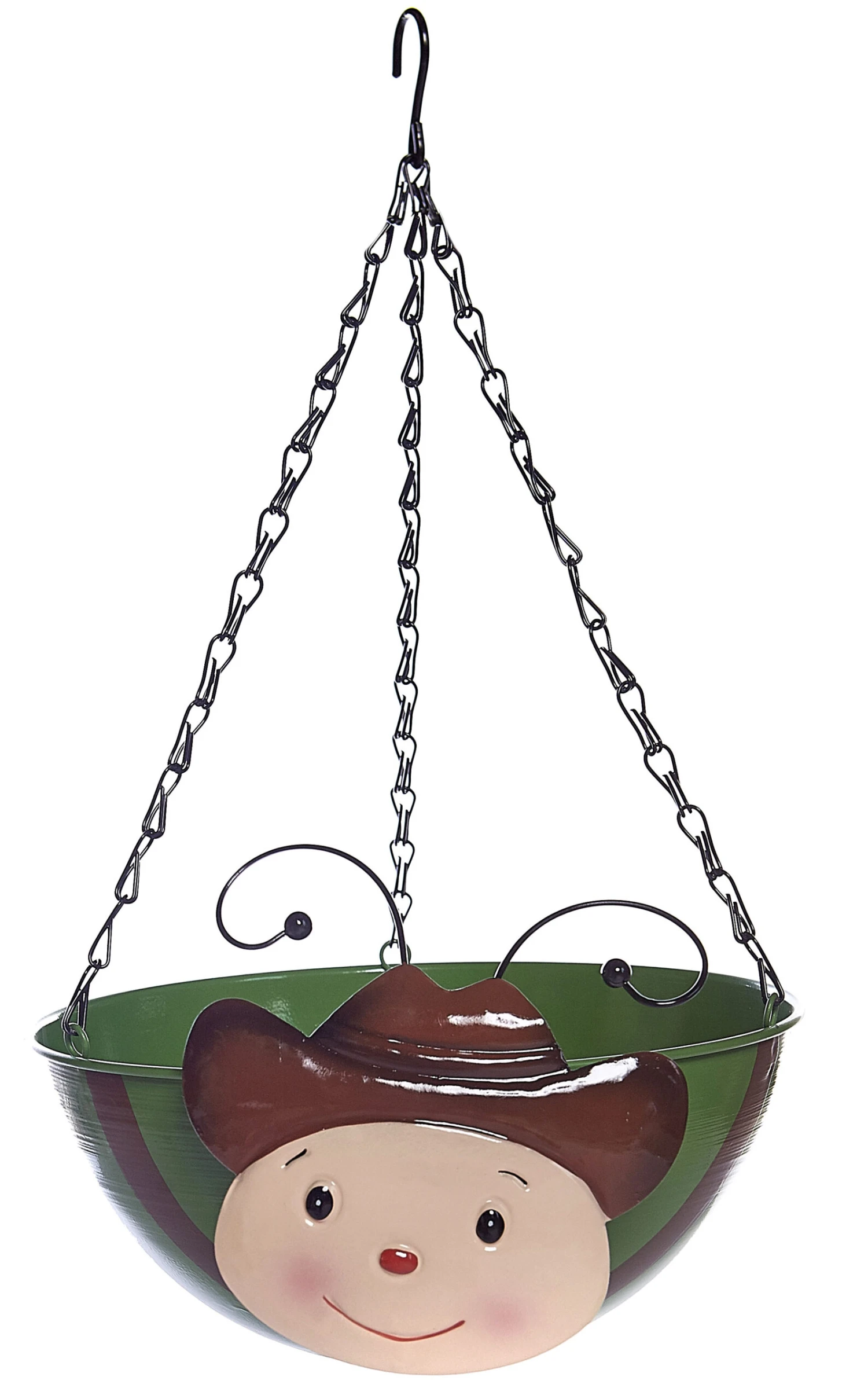 Novelty Cowboy Metal Hanging Basket 4 Novelty Cowboy Metal Hanging Basket - Image 2