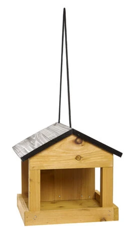 Hanging Wooden Wild Bird Table Seed Feeding Tray