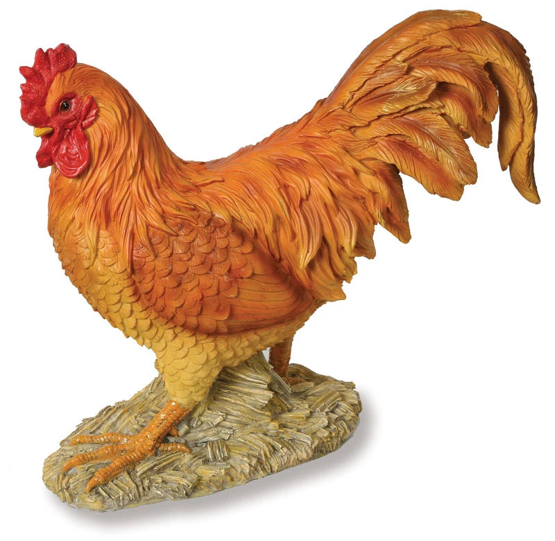 Light Brown Cockerel - Garden Ornament 3 Light Brown Cockerel - Garden Ornament