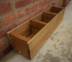Patio Herb Trough 3 Planting Sections -Garden Planting Supplies Store herb pots 3