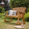 Hetton Wooden Rocking Bench 2 Hetton Wooden Rocking Bench -Garden Planting Supplies Store hetton rocking bench