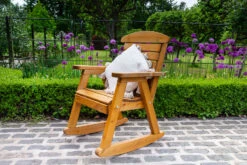 Hetton Wooden Rocking Chair -Garden Planting Supplies Store hetton rocking chair
