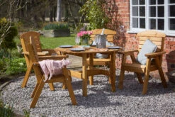 Hetton Garden Dining Table Set With 4 Chairs -Garden Planting Supplies Store hetton table set