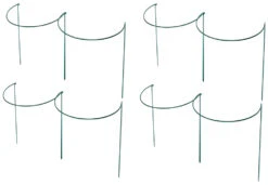 Pack Of 8 X 90cm H X 52cm W Extra Large Garden Metal Plant Flower Hoops