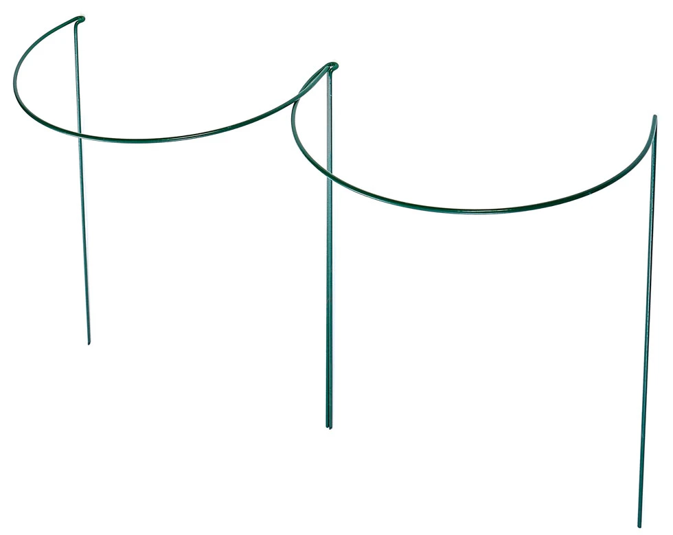 Pack Of 8 X 60cm H X 45cm W Large Garden Metal Plant Flower Hoops 4 Pack Of 8 X 60cm H X 45cm W Large Garden Metal Plant Flower Hoops - Image 2