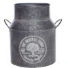 Metal Tin Milk Churn Flower Vase Vintage Style 1 Metal Tin Milk Churn Flower Vase Vintage Style -Garden Planting Supplies Store milk churn planter