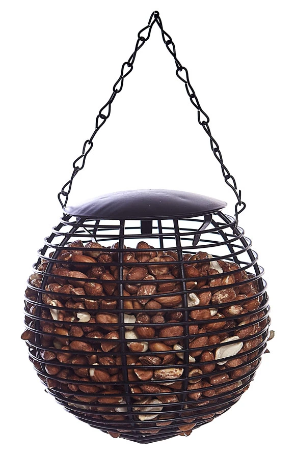 Black Round Peanut Ball Wild Bird Feeder