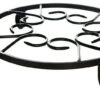 Scrolled Metal Raised Plant Pot Stand. -Garden Planting Supplies Store outdoor plant pot stand