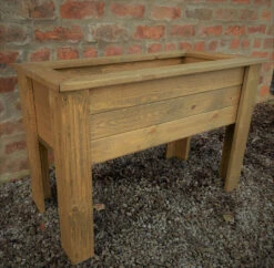 RaisedPlanter On Legs Trough Wood Ready Made Extra Large 9 RaisedPlanter On Legs Trough Wood Ready Made Extra Large -Garden Planting Supplies Store outdoor planter on legs 1