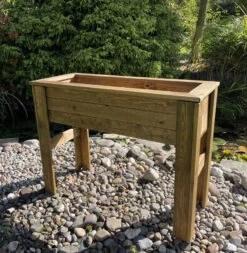 High Raised Planter On Legs Raised Vegetable Herb Garden Patio Trough Large -Garden Planting Supplies Store raised flower pots 2 1