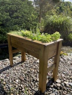 High Raised Planter On Legs Raised Vegetable Herb Garden Patio Trough Large