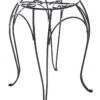 25cm Scrolled Metal Tall Raised Plant Pot Stand -Garden Planting Supplies Store raised pot stand 2