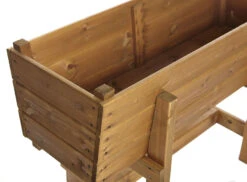 Wood Deep Root Veg Planter On Legs -Garden Planting Supplies Store root planter 1